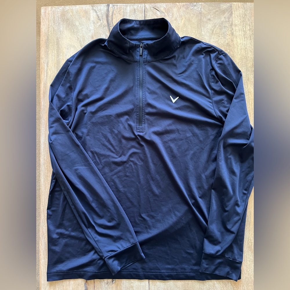 Callaway Navy Blue Quarter-Zip Performance Pullover